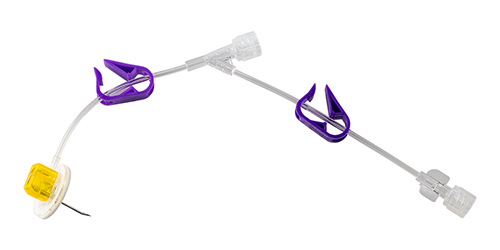 Safety Huber Needle Y Port